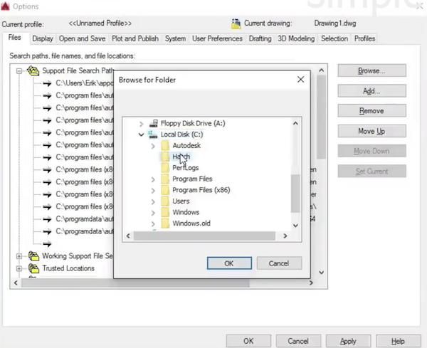 There are one or more very large, dense hatch patterns in this drawing..  when opening some drawings in AutoCAD